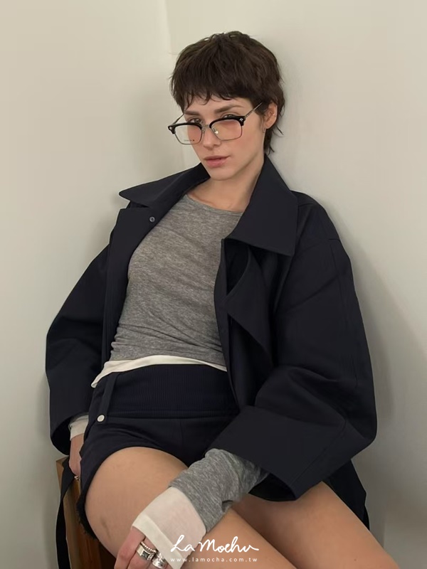 螺紋棉質辣妹小熱褲